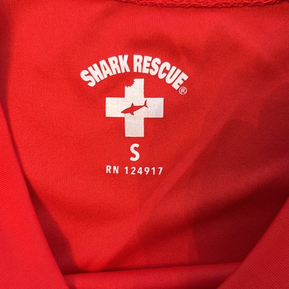 Shark Rescue Swim Shirt Size Small Men’s - Picture 3 of 3